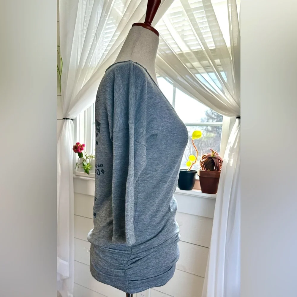 Y2K PRIMEVIL (METROPARK) Womans Gray and Black Vintage Grunge/Punk Top 
Size XS - Picture 4 of 11